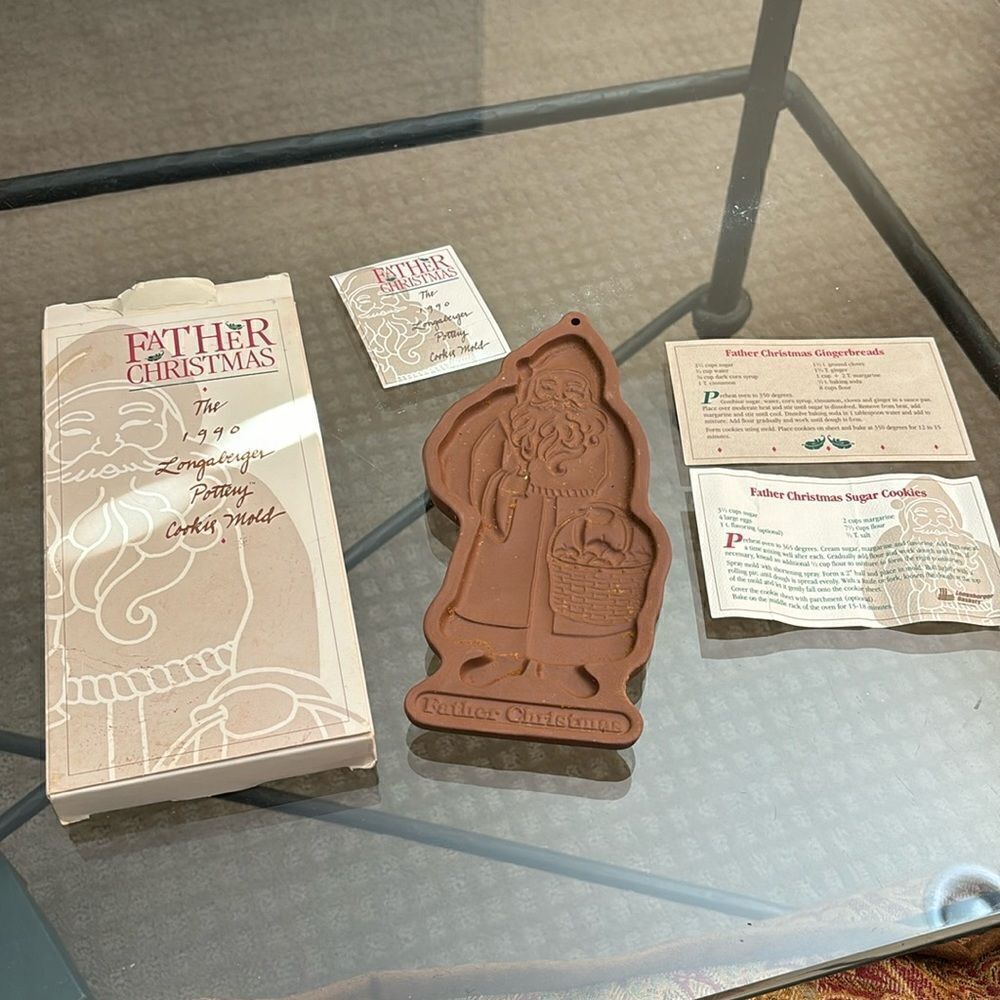 Longaberger Father Christmas Mold